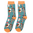 Miss Sparrow Socks Bamboo Woodland teal