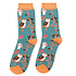 Miss Sparrow Socken Bamboo Woodland teal
