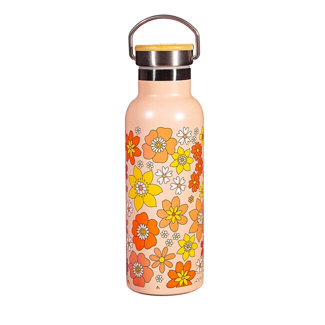 Wasserflasche 70's Floral
