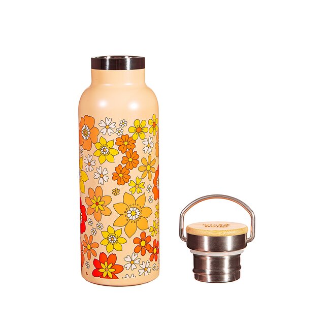 Wasserflasche 70's Floral