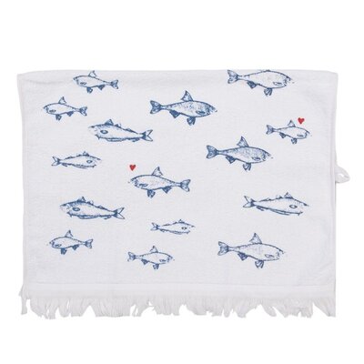 Clayre & Eef Guest towel Fish