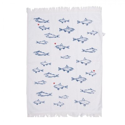 Clayre & Eef Guest towel Fish