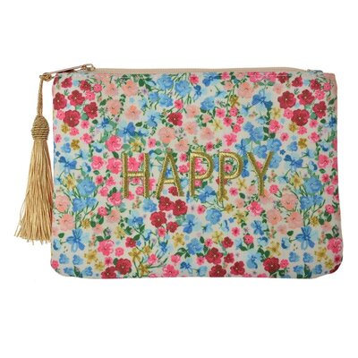 Clayre & Eef Make-up bag Happy Little Flowers multi