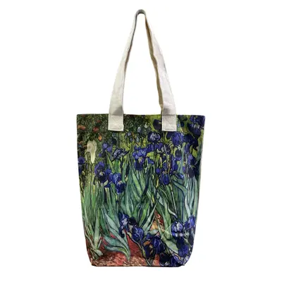 M&K Collection Canvas Tote Bag Art Van Gogh Irises