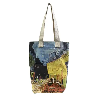 M&K Collection Canvas Tote Bag Art Van Gogh Terrace at Night
