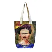 M&K Collection Canvas Tote Bag Art Frida Kahlo