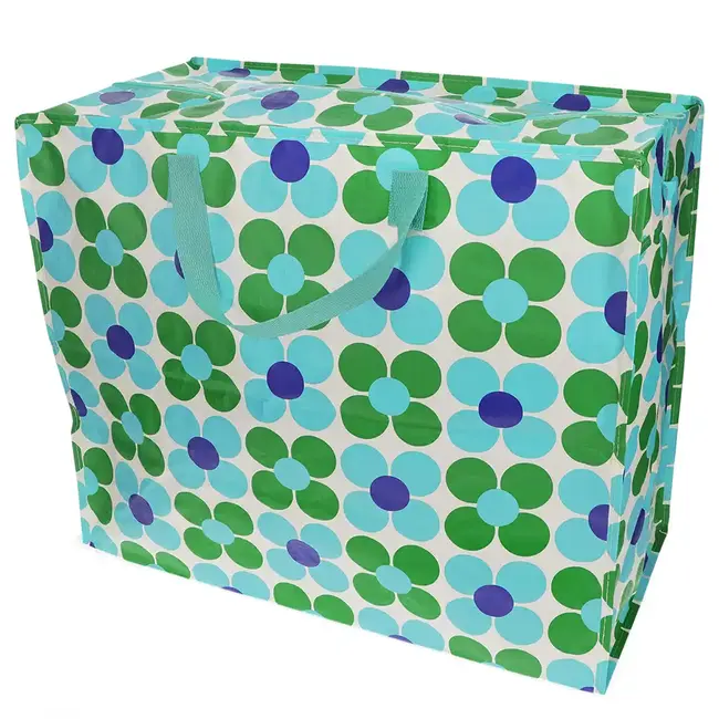 Riesentasche Daisy blue/green
