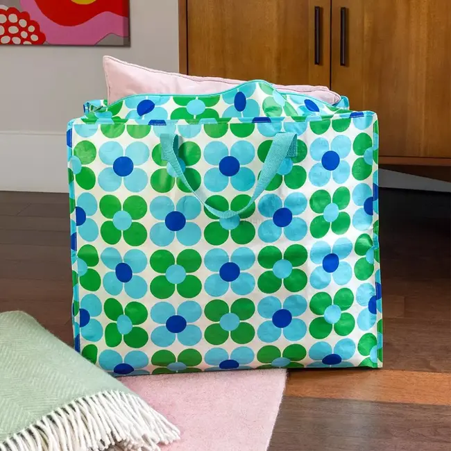 Riesentasche Daisy blue/green