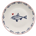Clayre & Eef Plate small Fishes & Heart