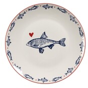 Clayre & Eef Plate  mall Fishes & Heart