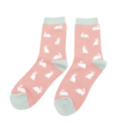 Miss Sparrow Socken Bamboo Rabbits dusky pink