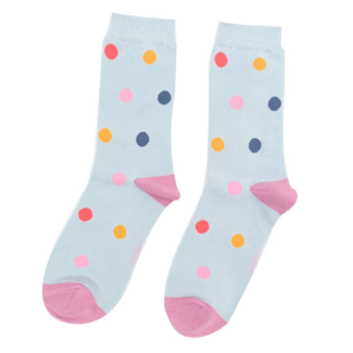Miss Sparrow Socks Bamboo Spots blue