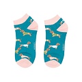 Miss Sparrow Trainer Socken Bamboo Pups in Coats teal