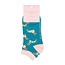 Trainer Socks Bamboo Pups in Coats teal