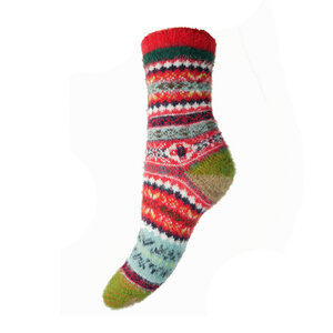 Joya Socken Wollmix Multicoloured red