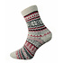 Joya Socken Men Wollmix Patterned light grey/red