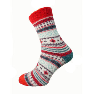 Joya Socken Men Wollmix Patterned red