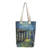M&K Collection Canvas Tote Bag Art Van Gogh Starry Night