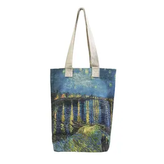 M&K Collection Canvas Tote Bag Art Van Gogh Starry Night