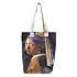 M&K Collection Canvas Tote Bag Art Vermeer Girl with Pearl Earring