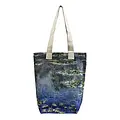 M&K Collection Canvas Tote Bag Art Monet Water Lily