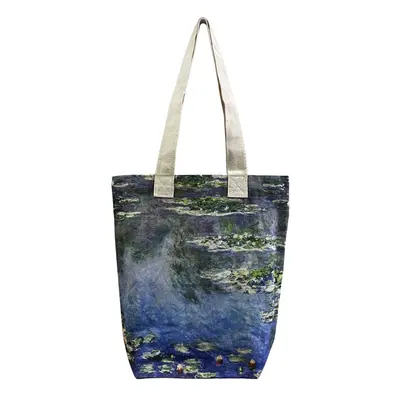M&K Collection Canvas Tote Bag Art Monet Water Lily
