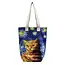 Canvas Tote Bag Art Starry Night Cat