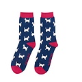 Miss Sparrow Männer-Socken Bamboo Cute Scottie Dogs navy