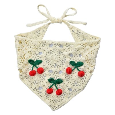 Clayre & Eef Bandana Kids Crochet Cherries