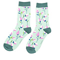 Miss Sparrow Socken Bamboo Ditsy Flowers mint