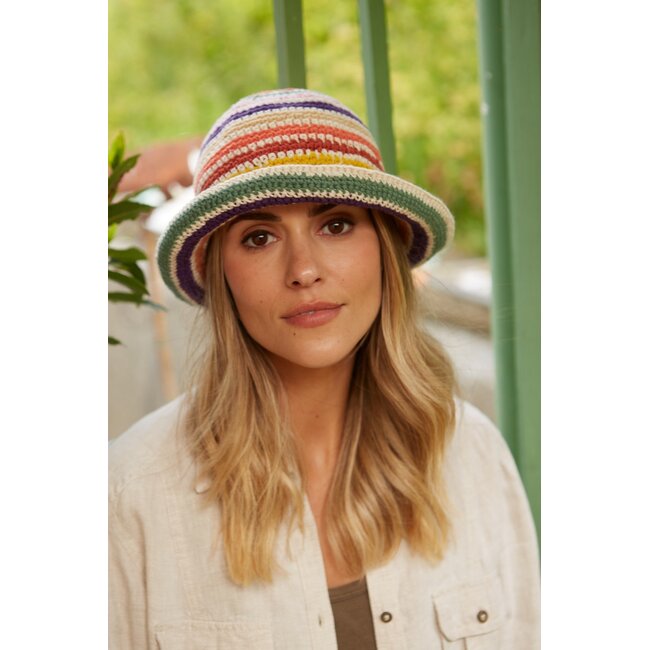 Cotton Bucket Hat Hoxton Stripe