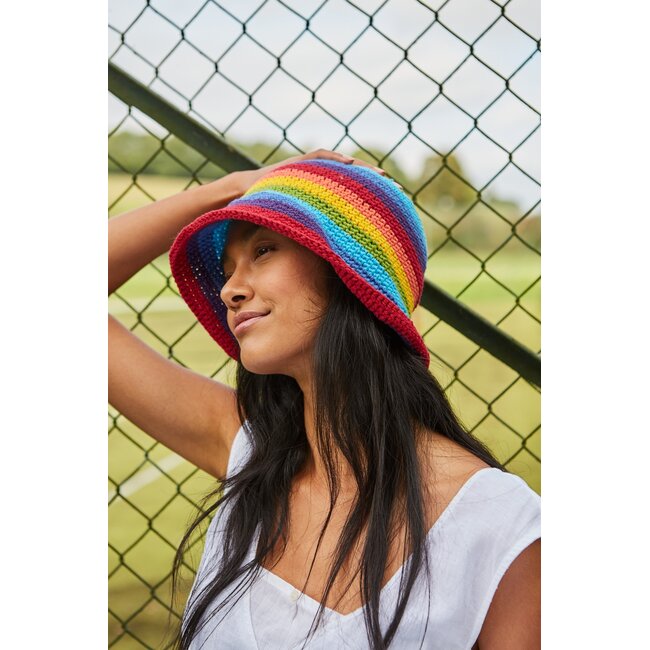 Cotton Bucket Hat Rainbow