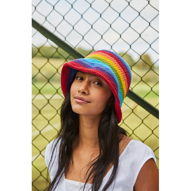 Cotton Bucket Hat Rainbow