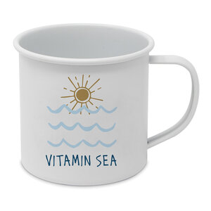 Paperproducts Design Enamel Mug Seaside Sun Happy