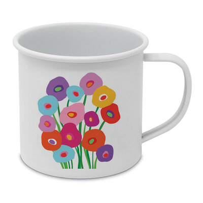 Paperproducts Design Enamel Mug Super Bouquet Happy