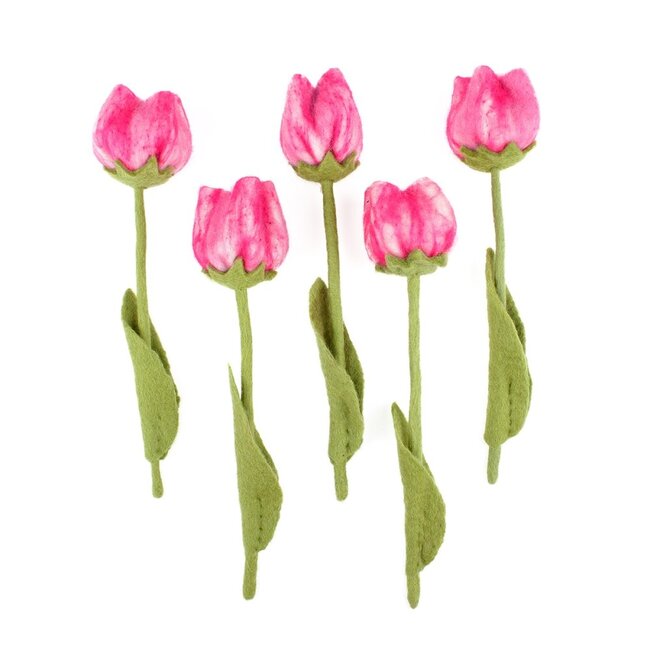 Felt Flower Tulp Fey