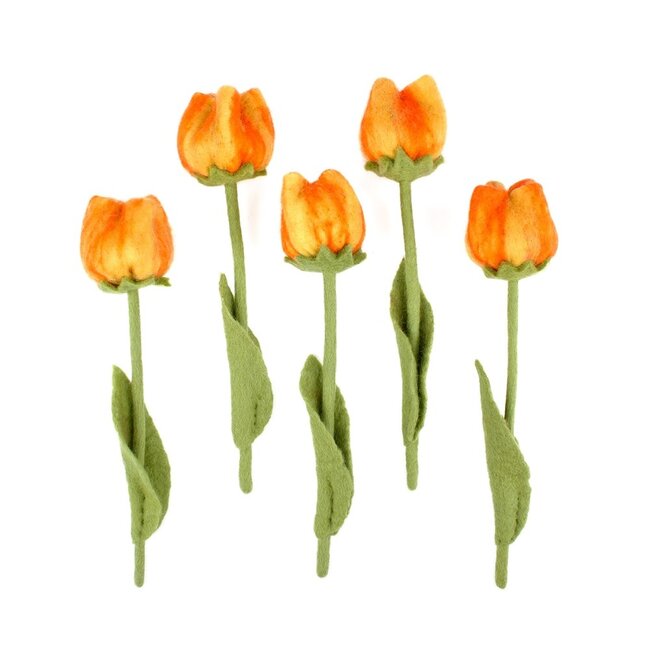 Filzblume Tulp Olivia