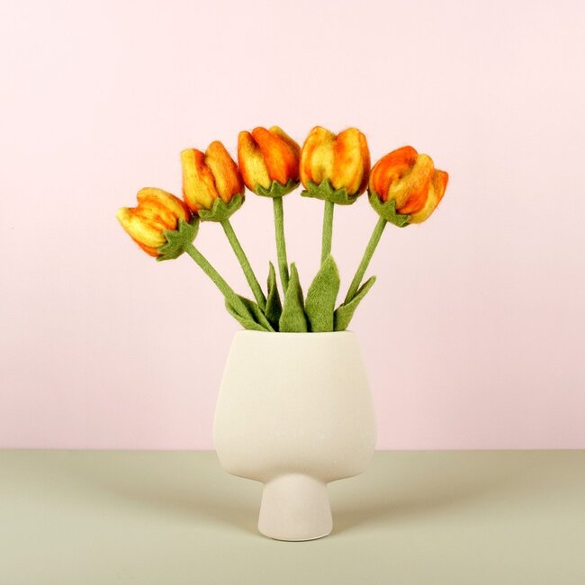 Felt Flower Tulp Olivia