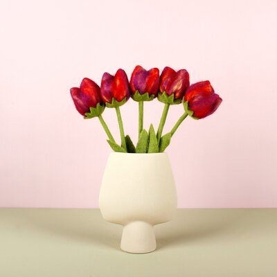 Sjaal met Verhaal Felt Flower Tulp Pien