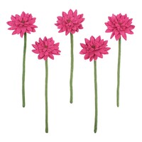 Sjaal met Verhaal Felt Flower Gerbera fuchsia