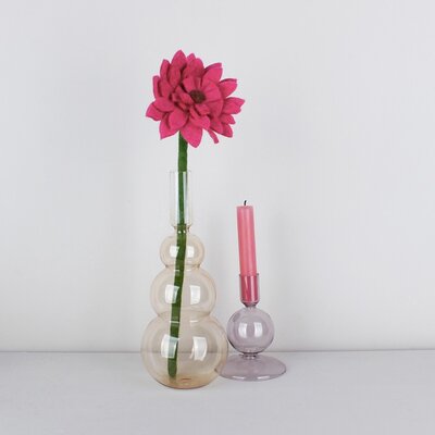 Sjaal met Verhaal Felt Flower Gerbera fuchsia