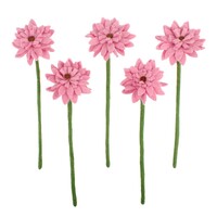 Sjaal met Verhaal Felt Flower Gerbera old pink