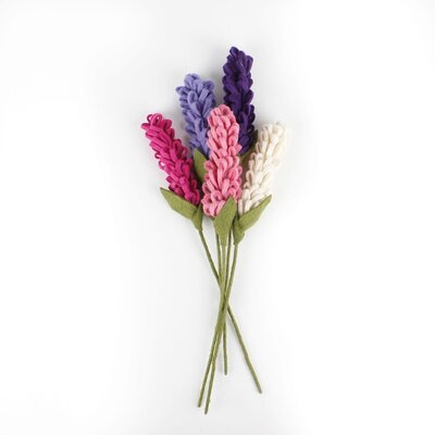 Sjaal met Verhaal Felt Flower Hyacint assorti