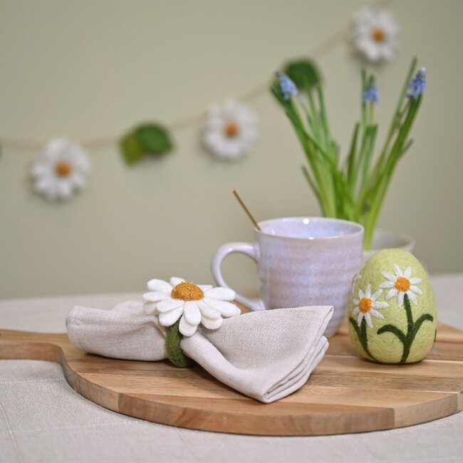 Felt Napkin Ring Margrietjes