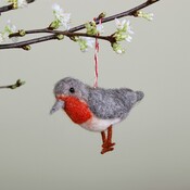 Sjaal met Verhaal Felt Hanger Roodborstje