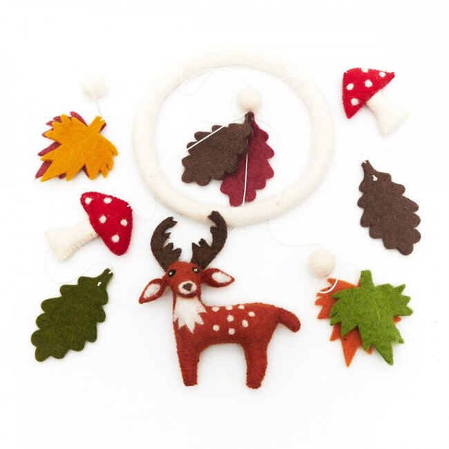Felt Mobile Bos Hert