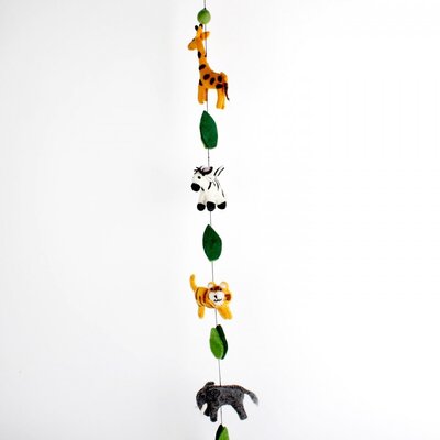 Sjaal met Verhaal Felt Garland Jungle