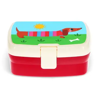 Rex London Lunchbox mit Fach Sausage Dog