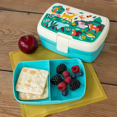 Rex London Lunchbox with tray Woodland