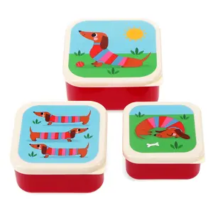 Rex London Snack Boxes Sausage Dog